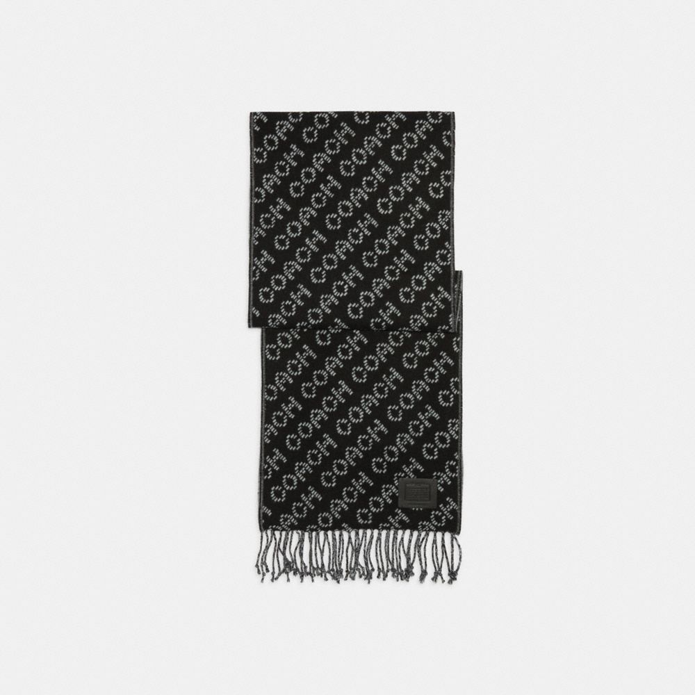 Signature Scarf - C7759 - BLK / WHITE