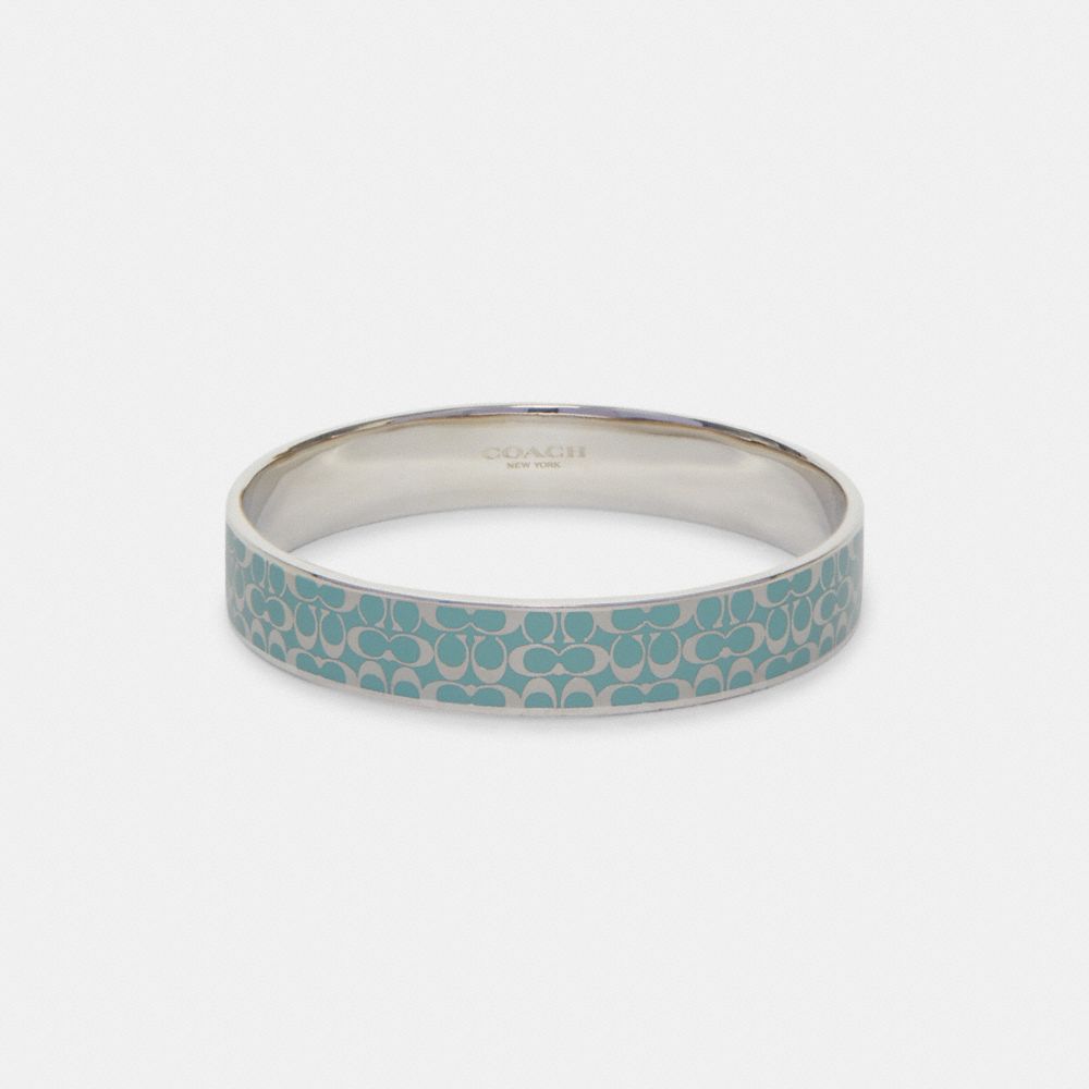 Signature Bangle - SILVER/BLUE - COACH C7771