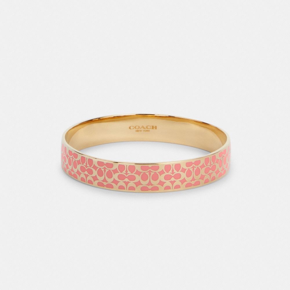 COACH C7771 Signature Bangle Gold/Pink