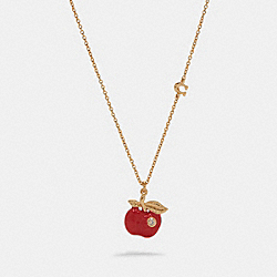 Signature Apple Necklace - GOLD - COACH C7772