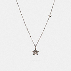 Pave Star Necklace - SILVER - COACH C7777