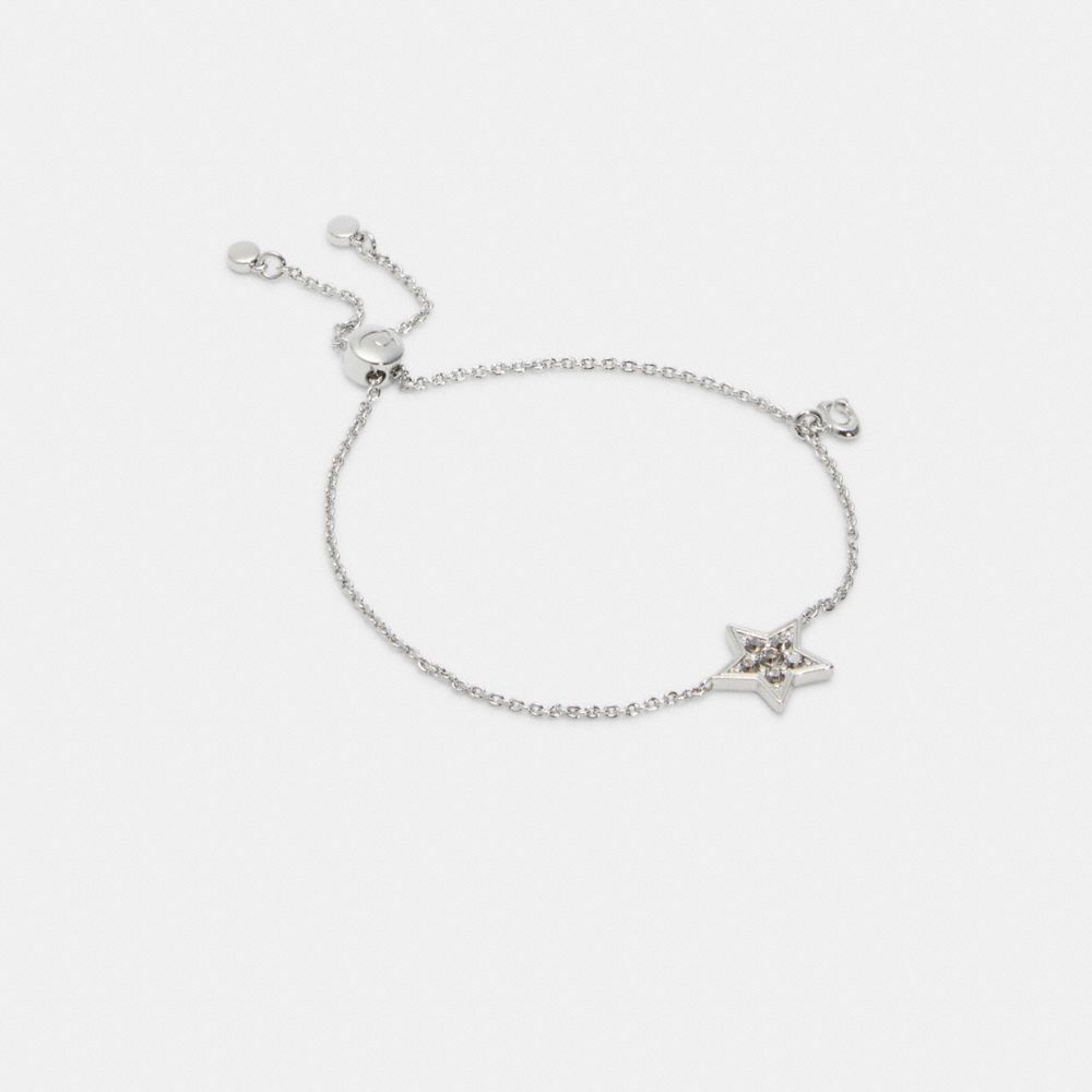 COACH C7779 Pave Star Slider Bracelet SILVER