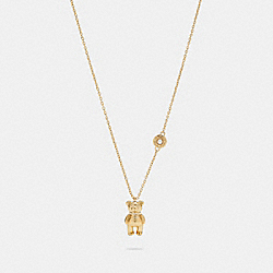 COACH C7794 Bear Chain Necklace GOLD