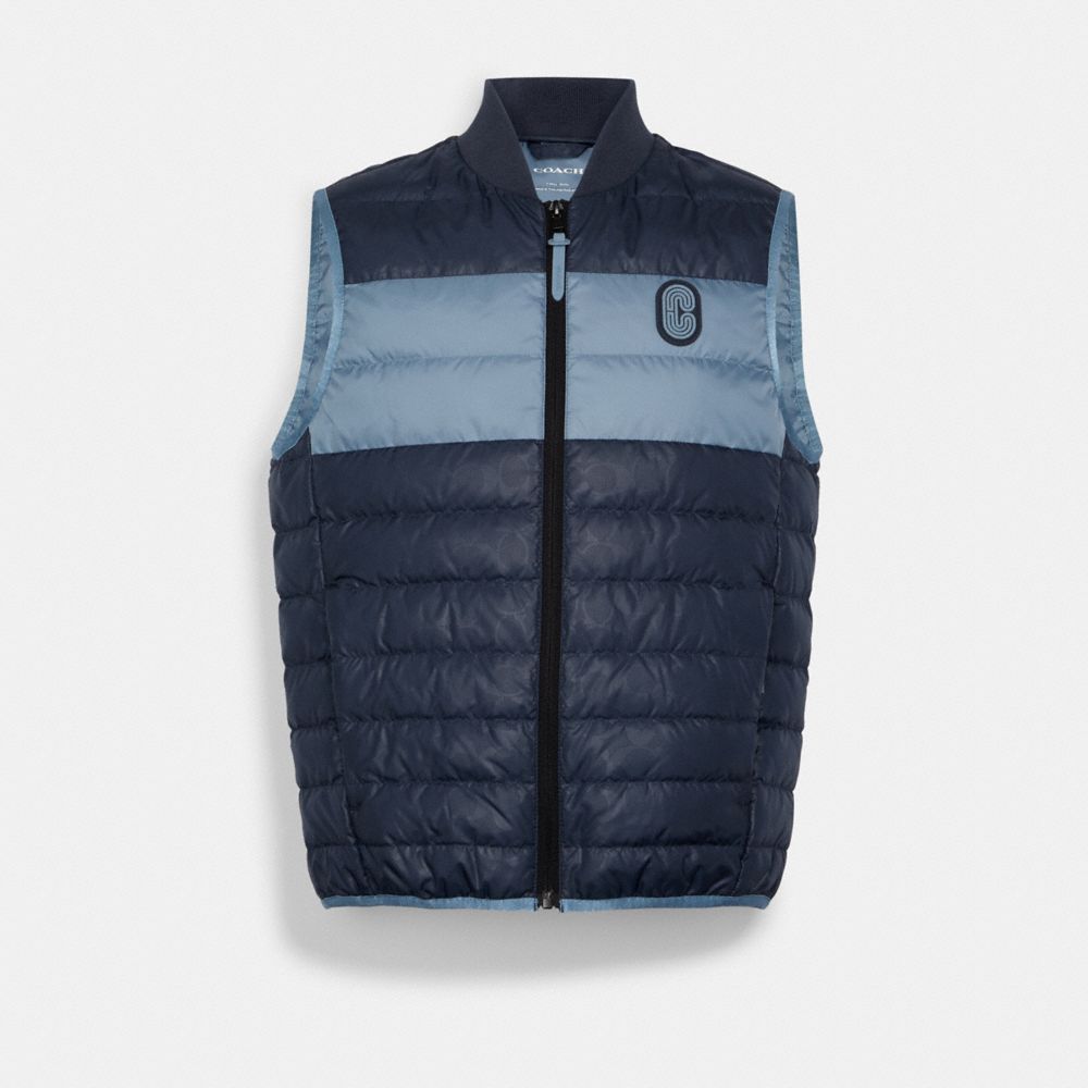Packable Lightweight Down Jacket - C7799 - INDIA BLUE INK