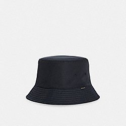 COACH C7821 Reversible Nylon Bucket Hat SKY CAPTAIN/CHAMBRAY SIGNATURE