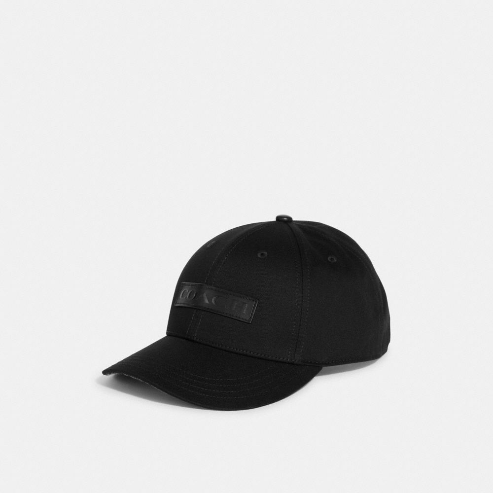 Mixed Media Baseball Cap - BLACK - COACH C7823