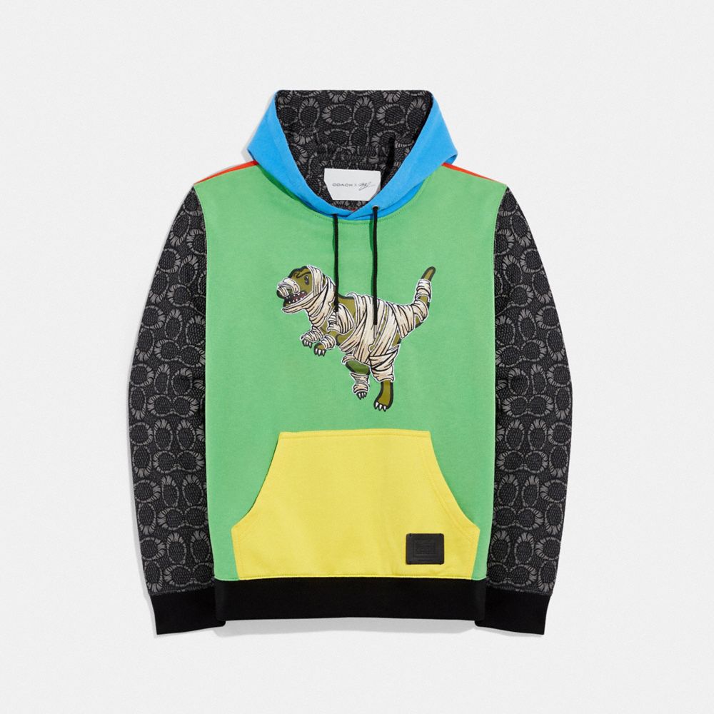 Coach X Michael B. Jordan Mummified Signature Hoodie In Organic Cotton - MULTI - COACH C7870