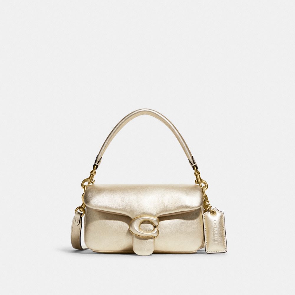 Pillow Tabby Shoulder Bag 18 - C7876 - Brass/Metallic Soft Gold