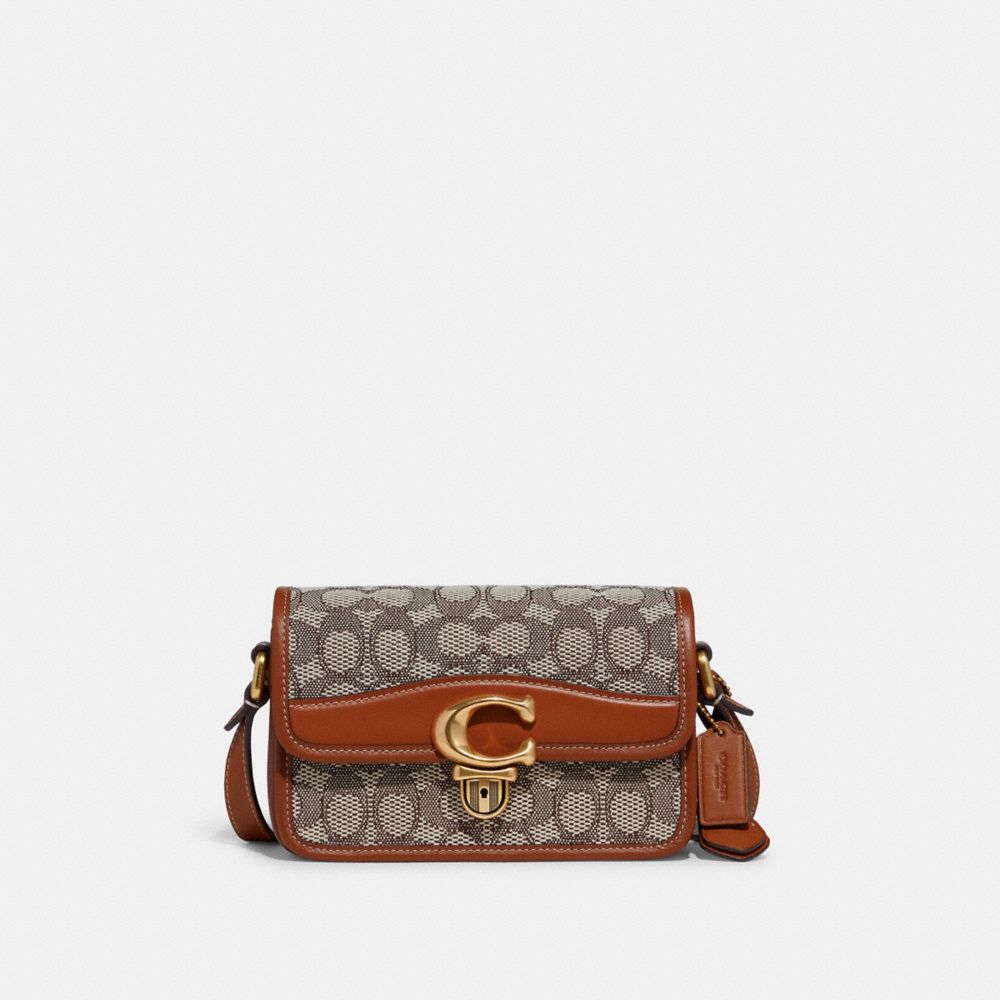 STUDIO SHOULDER BAG 19 IN SIGNATURE JACQUARD