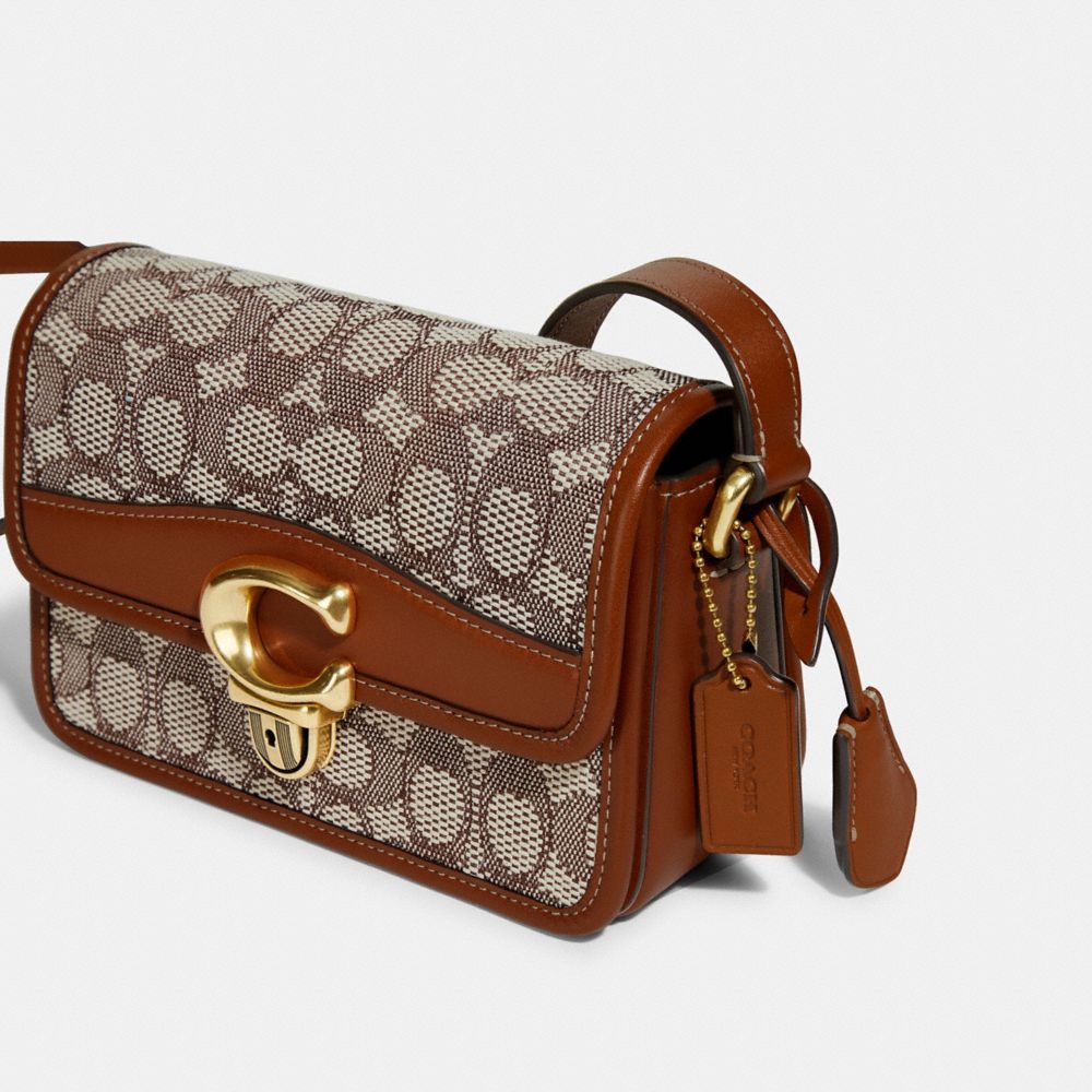 STUDIO 19 經典 SIGNATURE 緹花面料單肩手袋