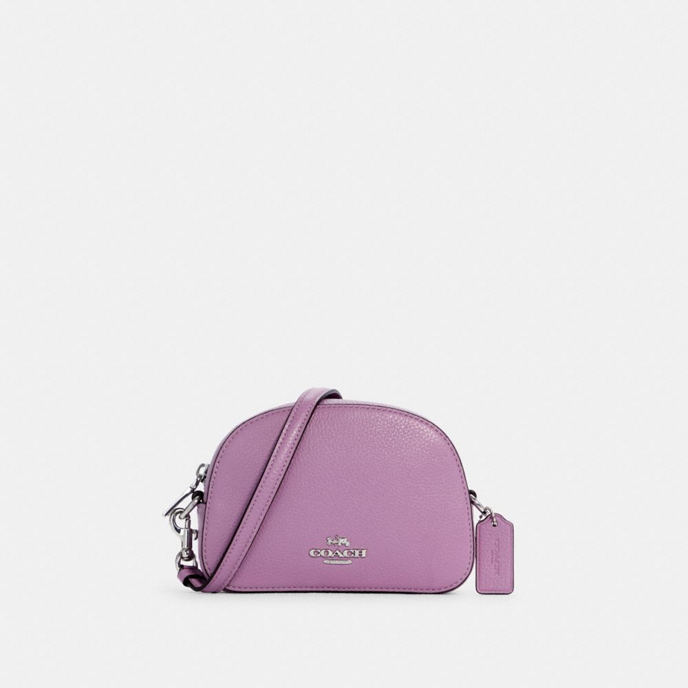 COACH Mini Serena Crossbody - SILVER/VIOLET ORCHID - C7944