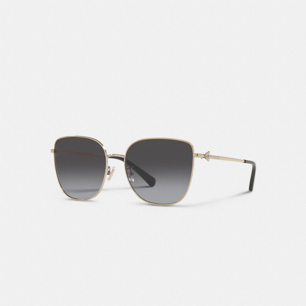 Wildflower Metal Cat Eye Sunglasses - C8001 - BLACK
