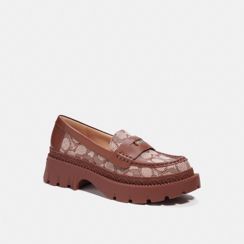 Lug Sole Loafer - C8011 - COCOA/SADDLE