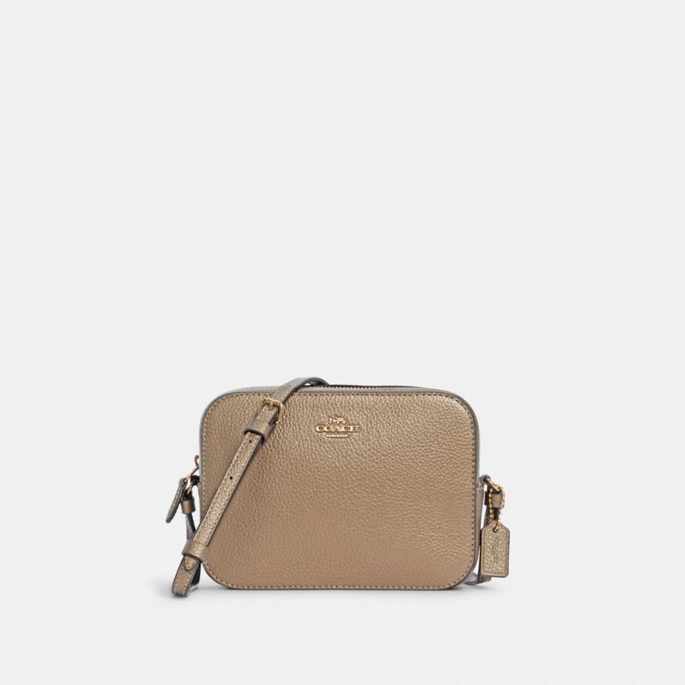 COACH Mini Camera Bag - GOLD/METALLIC PYRITE - C8093