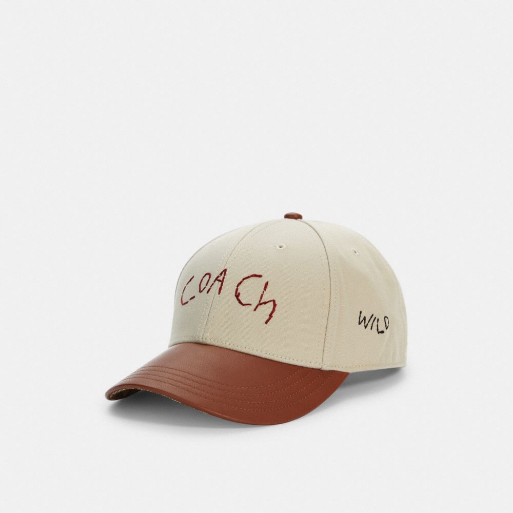 COACH C8116 - Diary Script Baseball Cap STONE