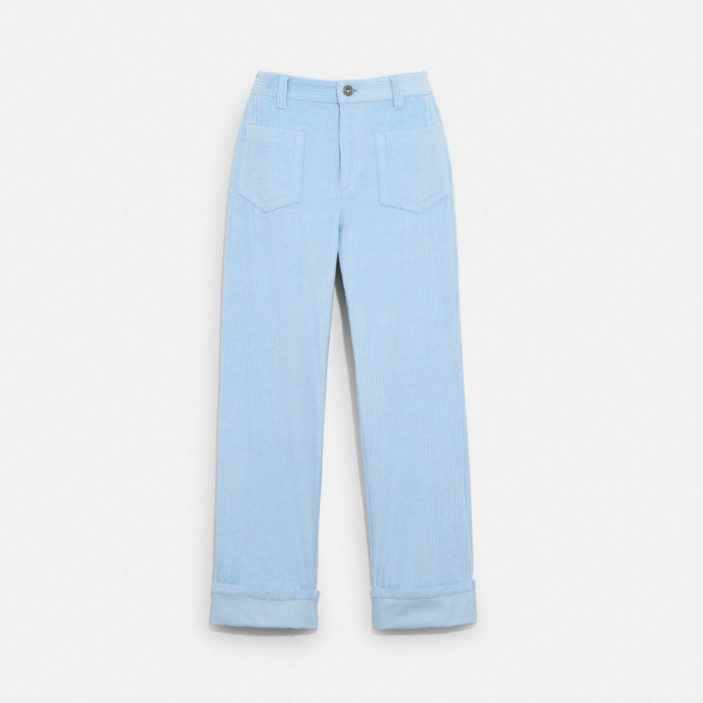 Corduroy Pants - C8136 - LIGHT BLUE