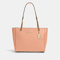 COACH Cammie Chain Tote - GOLD/FADED BLUSH - C8147