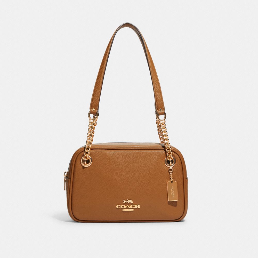 Cammie Chain Shoulder Bag - C8150 - GOLD/PENNY