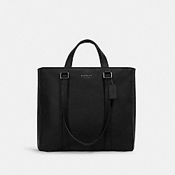 Hudson Double Handle Tote - C8157 - GUNMETAL/BLACK