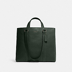 COACH C8157 Hudson Double Handle Tote GUNMETAL/AMAZON GREEN