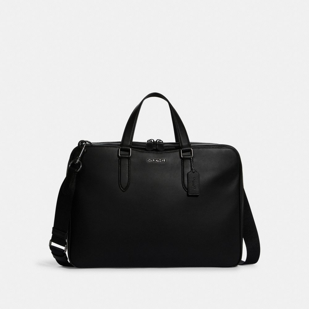 COACH Graham Slim Brief - GUNMETAL/BLACK - C8170