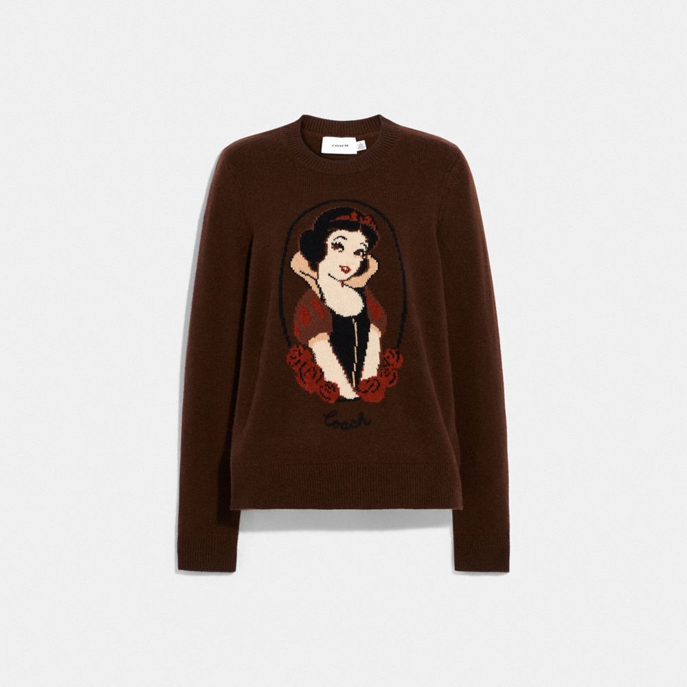 Disney X Coach Snow White Sweater - C8188 - Brown/Multi