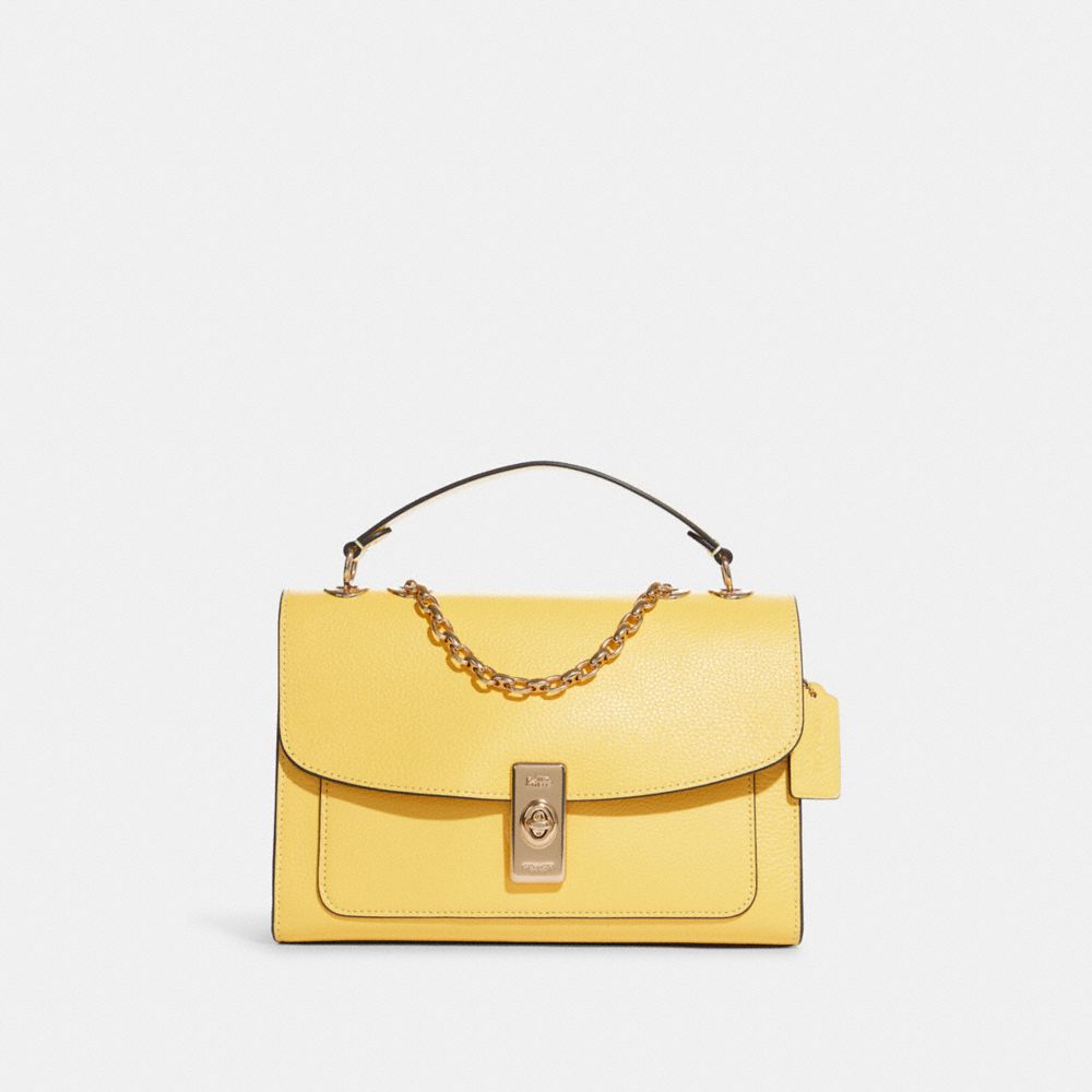 COACH C8206 - Lane Shoulder Bag GOLD/RETRO YELLOW