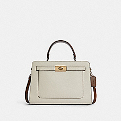 COACH Lane Carryall In Colorblock - GOLD/CHALK/PENNY MULTI - C8210