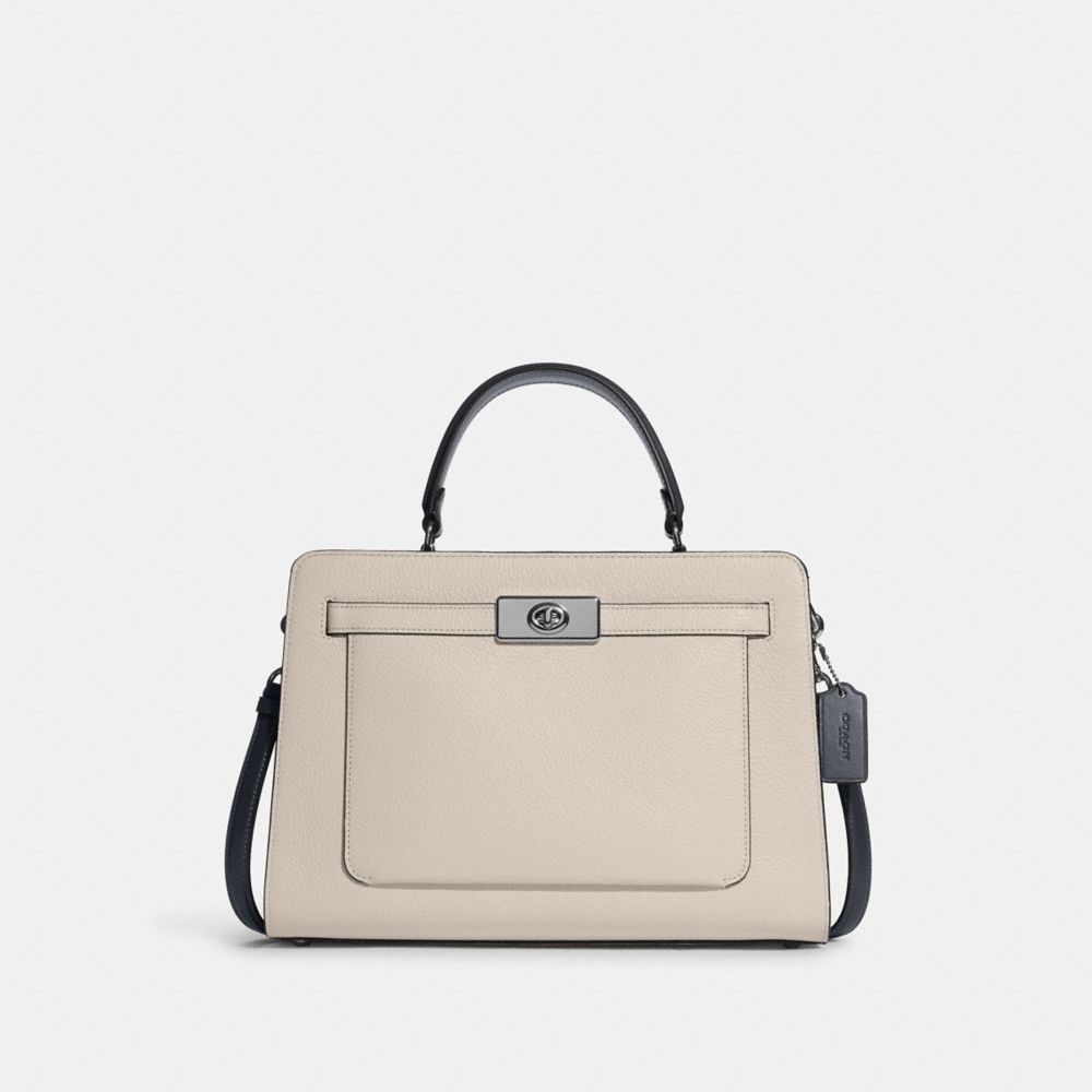 COACH Lane Carryall In Colorblock - SILVER/BONE MULTI - C8210