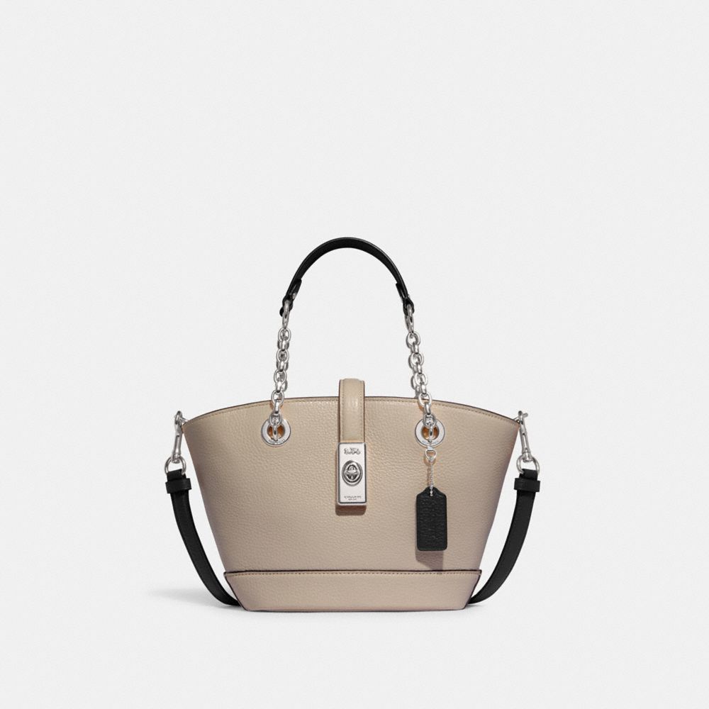 Lane Bucket Bag In Colorblock - C8212 - SILVER/BONE MULTI