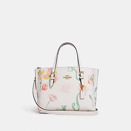COACH C8217 Mollie Tote 25 With Dreamy Land Floral Print GOLD/CHALK-MULTI