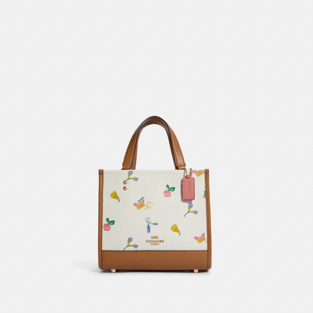 COACH C8253 - DEMPSEY TOTE 22 WITH DREAMY VEGGIE PRINT - GOLD