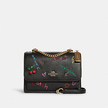 COACH C8283 Klare Crossbody With Diary Embroidery GOLD/BLACK-MULTI