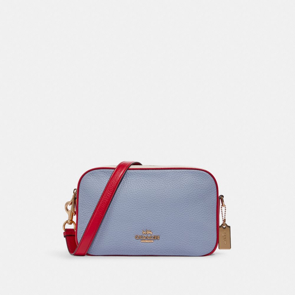 COACH C8298 - Jes Crossbody In Colorblock GOLD/TEAL MULTI