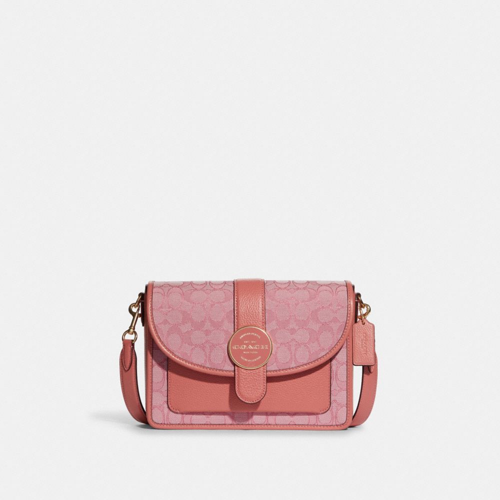 Lonnie Crossbody In Signature Jacquard - GOLD/TAFFY - COACH C8307