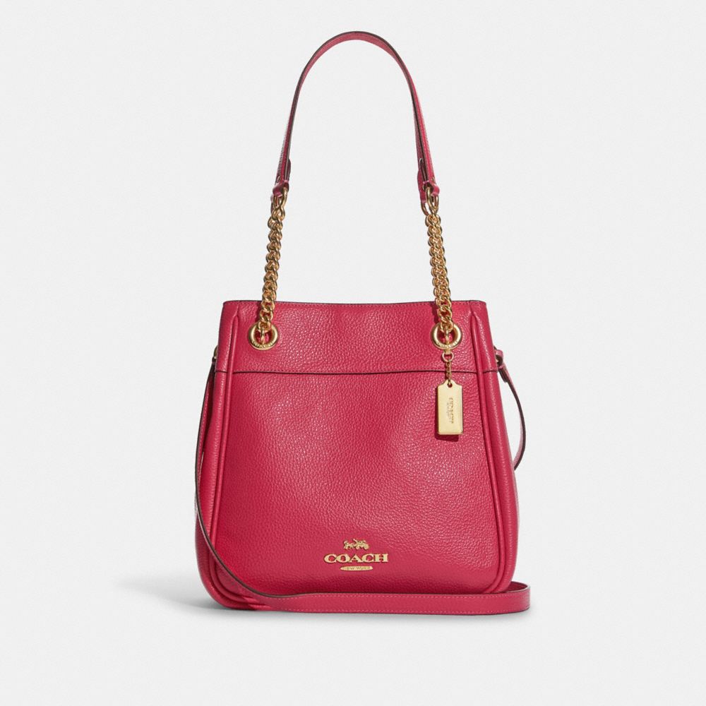 COACH Cammie Chain Bucket Bag - GOLD/BOLD PINK - C8315