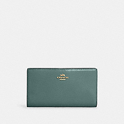 COACH C8329 Slim Zip Wallet IM/MARINE
