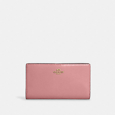 COACH C8329 Slim Zip Wallet Gold/Pink
