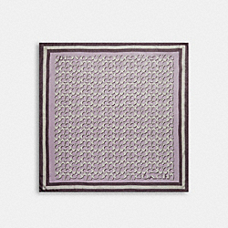 Signature Print Silk Square Scarf - SOFT LILAC - COACH C8362