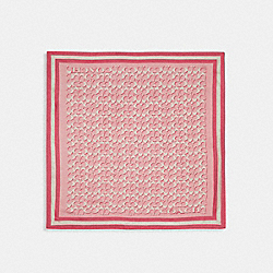 Signature Print Silk Square Scarf - C8362 - Watermelon
