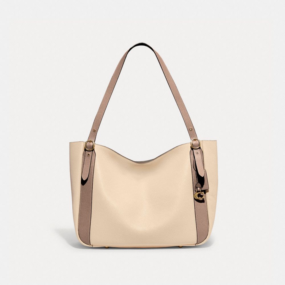 C8366 - Alana Tote In Colorblock Brass/Ivory Multi