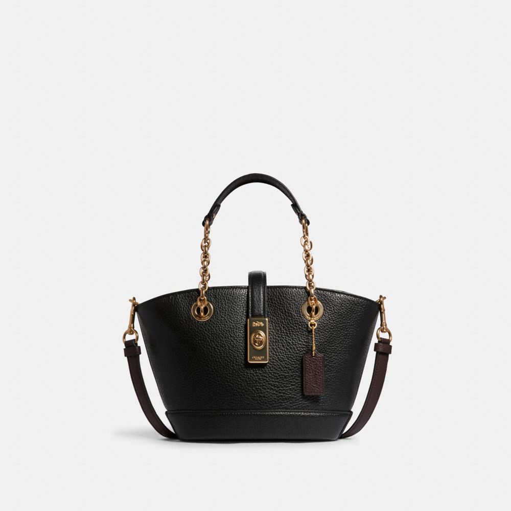 Lane Bucket Bag - GOLD/BLACK MULTI - COACH C8399