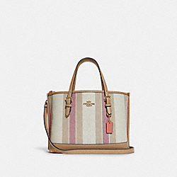 COACH C8416 - Mollie Tote 25 In Signature Jacquard With Stripes GOLD/TAFFY MULTI