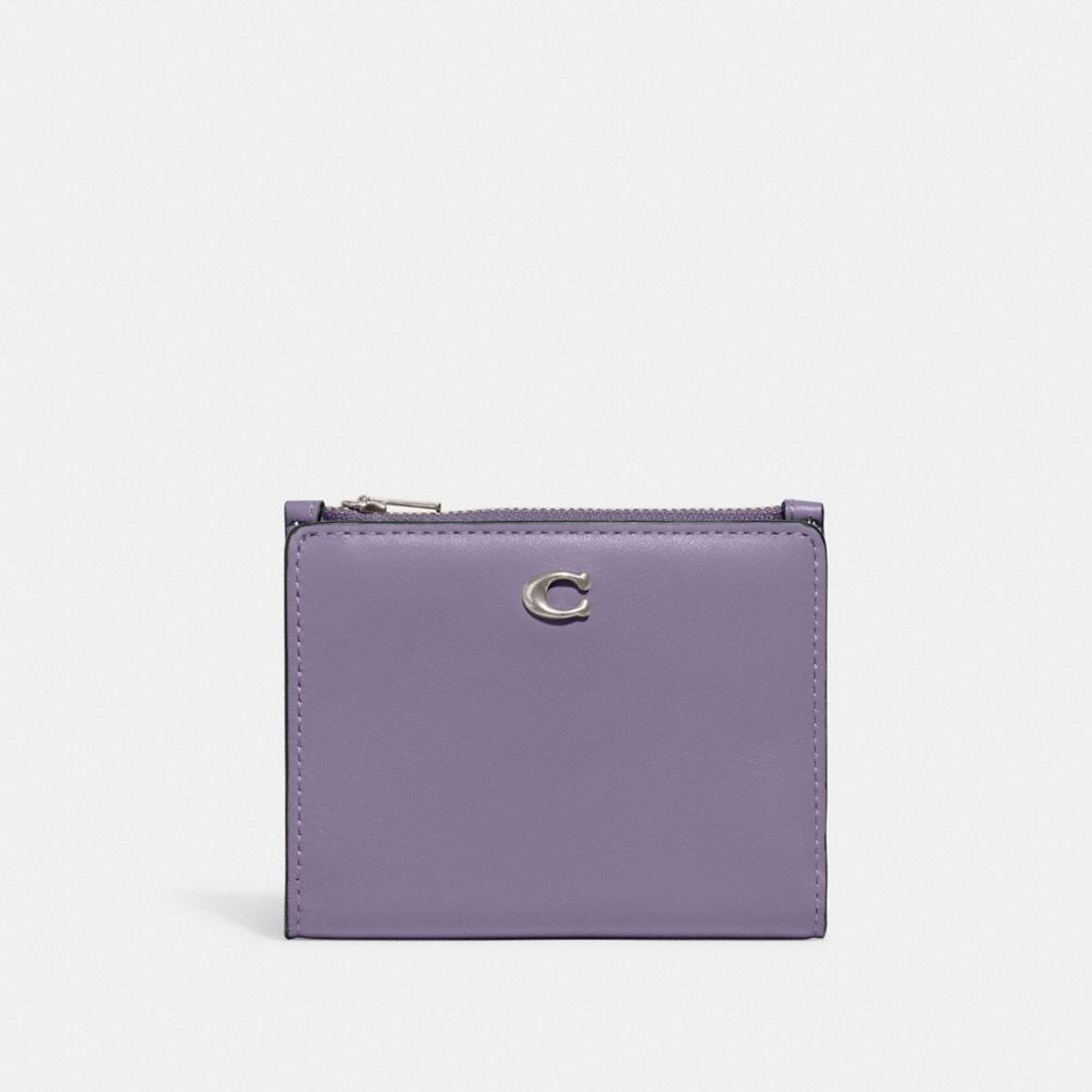 Bifold Snap Wallet - C8435 - Silver/Light Violet