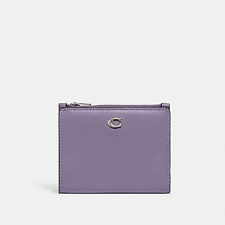 COACH C8435 Bifold Snap Wallet Silver/Light Violet