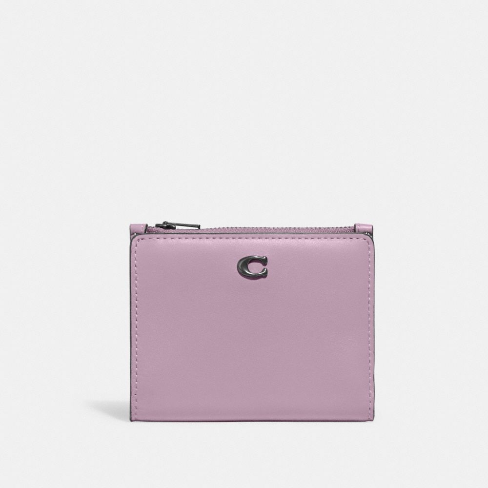 COACH C8435 Bifold Snap Wallet Pewter/Ice Purple