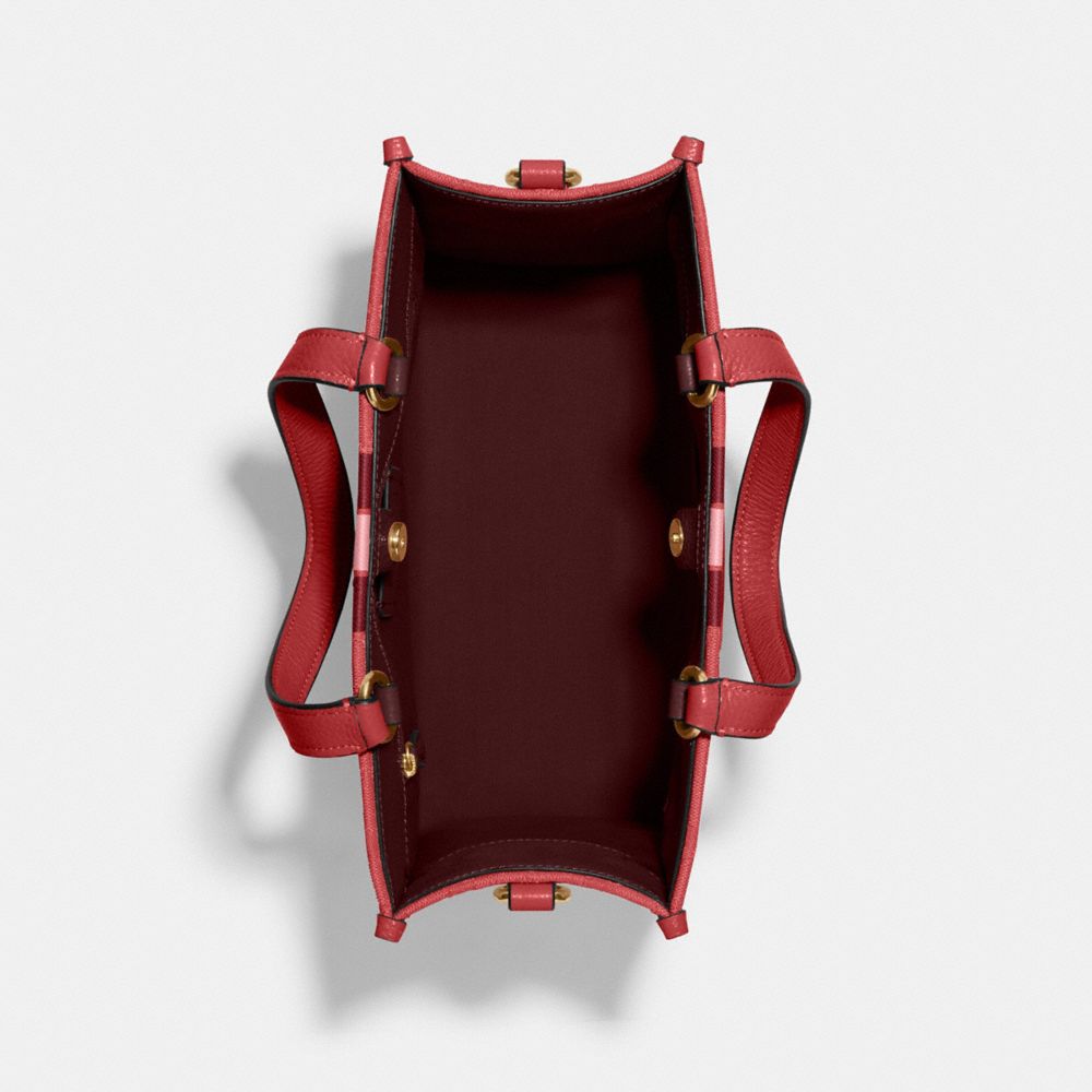 DEMPSEY CARRYALL IN SIGNATURE JACQUARD WITH STRIPE AND COACH PATCH