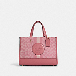 COACH C8448 - Dempsey Carryall In Signature Jacquard With Stripe And Coach Patch GOLD/TAFFY MULTI