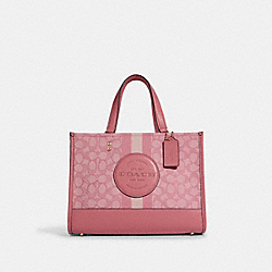 COACH C8448 Dempsey Carryall In Signature Jacquard With Stripe And Coach Patch GOLD/TAFFY MULTI