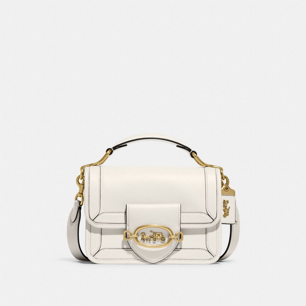 COACH C8449 Hero Shoulder Bag Brass/Chalk